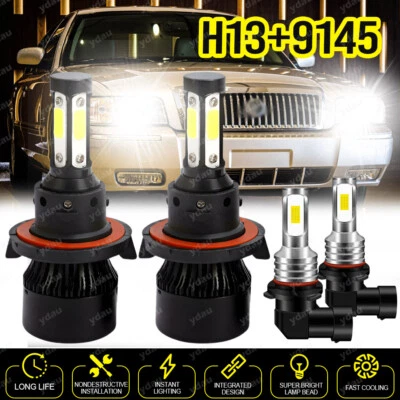 Combo de faros LED + luz antiniebla para Mercury Grand Marquis 2006 2007-2011 Foto 1 de 4