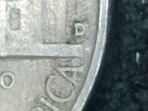 1957 D Jefferson Nickel Error Reverse Mint Mark D over D over S - Bild 1 von 6