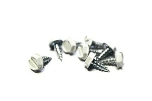 (500) 6 x 3/8 Tornillos de Cabeza Hexagonal Ranurada (Blanco) - Imagen 1 de 1