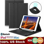For iPad 5th/6th Gen 9.7" /Air 1/Air 2 Bluetooth Keyboard And Cover Smart Case