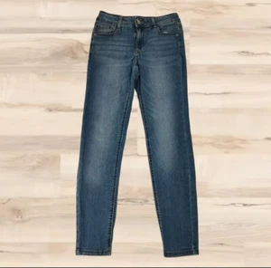 Arizona Superflex 26" Mittelhohe Blaue Röhren Jeans Junge Mädchen Größe 12/22 - Picture 1 of 13