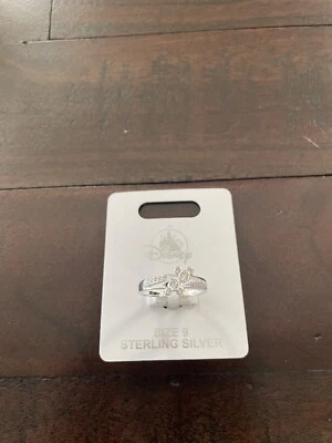 Anillo de plata esterlina con doble icono de Mickey de Disney Parks Cristales Swarovski Talla 9 Foto 1 de 2