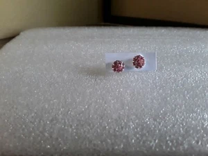 Pendientes de tachuelas redondos poste de plata esterlina ¡NUEVOS SIN USAR!!! 4mm. 5-7 - Imagen 1 de 3