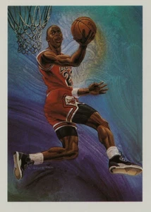 Michael Jordan 1990 NBA Hoops #358 Checklist Illustrated NBA Card- Free Shipping - Picture 1 of 2