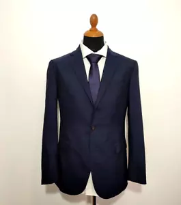 Polo Ralph Lauren Wool Blazer Mens Sz.40L Navy Blue Sport Coat Suit Jacket MINT - Picture 1 of 10
