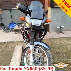 For Honda NX 650 Dominator Crash bars NX650 Engine guard (1988-1991) - Picture 1 of 10