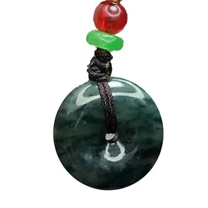 A grade Burmese Myanmar Jade  donut Jadeite green ancient vintage ?????? - Picture 1 of 5