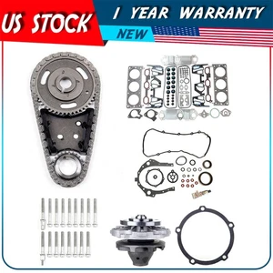 Full Gasket Bolts Set Timing Chain Kit Water Pump For 02-05 Buick Rendezvous - Picture 1 of 14