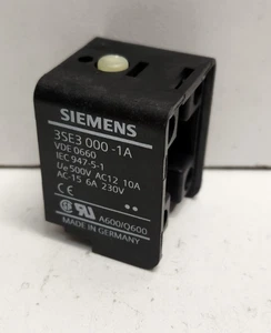 NEU OHNE KARTON! SIEMENS 10A 500V 1NO/1NC ENDSCHALTER KONTAKTBLOCK 3SE3000-1A - Bild 1 von 2
