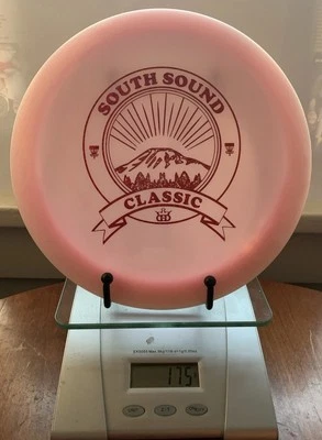 Dynamic Discs Trespass Pink With Red Stamp 175 Grams - Image 1 of 4