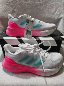 NEU Adidas Ultra Run 5 J Unisex Kind Größe 3,5 pink/türkis/weiß - Bild 1 von 5