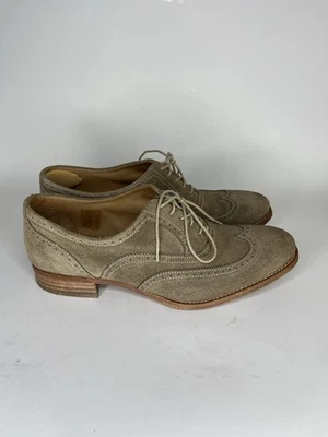 n.d.c. Hecho a mano Zapatos Oxfords Punta de Ala Mujer Talla 37.5 EE. UU. 6.5 Marrón Gamuza  Foto 1 de 4