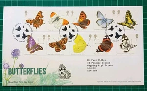 2013 BUTTERFLIES TYPED ROYAL MAIL FDC TALLENTS HOUSE POSTMARK - Picture 1 of 1