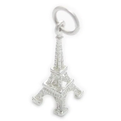 Eiffel Tower Sterling Silver Charm .925 x 1 Paris France French Charms - Image 1 of 4