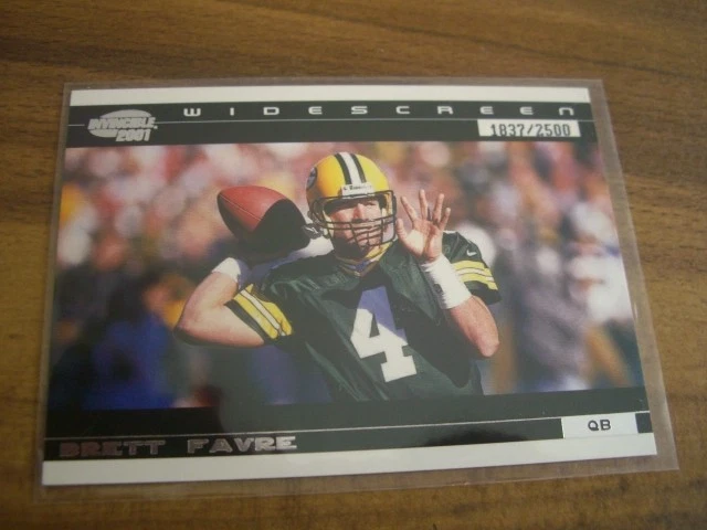 Brett Favre 2001 Pacific Invincible Widescreen 6 2500 - Image 1 of 1