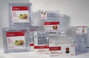 Celebrate it reusable Party Mini Snack Plates Spoons Bowl Forks Cup Dessert Set - Picture 1 of 12