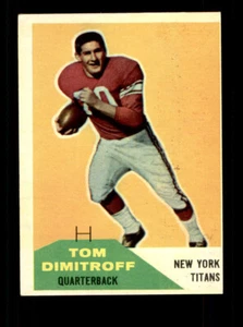 Fleer Football 1960 #16 Tom Dimitroff EX-MT - Foto 1 di 2