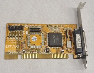 ISA Controller Karte Holtek EPP/ECP TC020 PARALLELE I/O HT6535 TN365521 - Bild 1 von 2