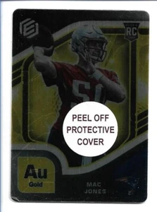Mac Jones 2021 Panini Elements #81 Rookie Card Au Gold /99 New England Patriots - Picture 1 of 2