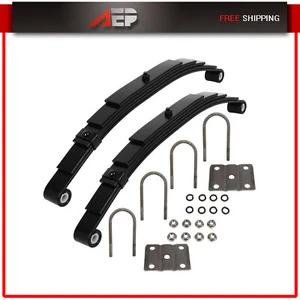 2-Pack Double Eye Trailer Leaf Spring 5 Leaf 25.2" Length 3500-6000 lb Capacity - Picture 1 of 8