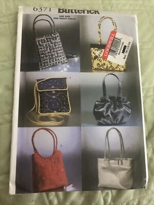 Butterick 6371 Evening Bags Pattern 4 Styles Uncut!! - Image 1 of 2