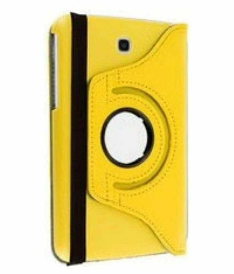 Funda de cuero inteligente giratoria 360 con soporte para Samsung Tab 4 4th 7.0 7" Foto 1 de 4