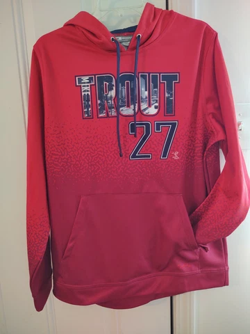 Mike Trout 27 Boombah Sweat Shirt Hoodie Style 872 MLB Players Choice Medium Cover