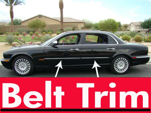 Moldura puerta cinturón lateral cromado para Jaguar XJ8 2002 2003 2004 2005-2007 2008 Foto 1 de 1