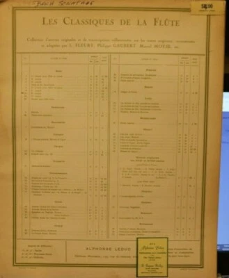 Flute & Piano: Sonata #6 by J S Bach arr M Moyse New this edition out of print - Image 1 of 3