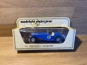 Matchbox Models of Yesteryear Y-3 1934 Riley MPH Car - Blue - Scale 1:35 - Boxed - Picture 1 of 8