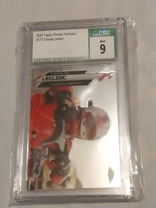 CHARLES LECLERC 2020 TOPPS CHROME F1 #177 CSG 9 Ferrari - Picture 1 of 4