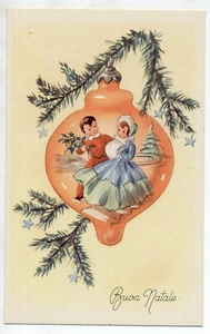 Serie Completa di 6 cartoline Bambini Buon Natale PC Circa 1940 - Picture 1 of 6