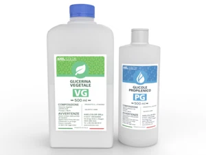 BASE NEUTRA Glicerina Vegetale e Glicole Propilenico 50/50 Ph-Eur 500 ML - Picture 1 of 1