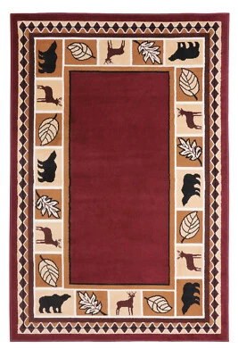 Ковер на часть комнаты Wildlife Bear Moose деревенский домик домик - 631 - Изображение 1 из 4