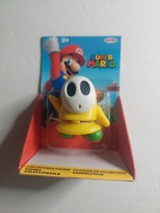 Super Mario Yellow Shy Guy 2.5" Figure Jakks Pacific Nintendo Collectible Toy 
