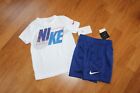 Nwt Boys Nike Sz 3T Blue Shorts, Shirt