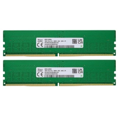 Hynix 32GB (2X16GB) DDR5 5600MHz PC5-44800 DIMM DesktoMemory Ram HMCG78AGBUA081N - Image 1 of 4