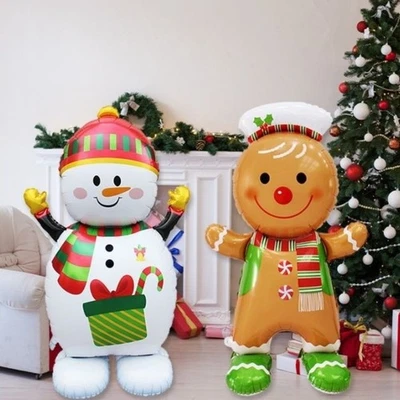 Standing Christmas Foil Balloons Christmas Decoration  Party Supplies - image 1 of 4