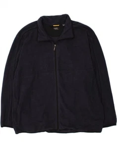 IZOD Mens Fleece Jacket UK 46 3XL Navy Blue Polyester TX14 - Picture 1 of 3