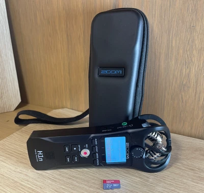 Zoom H1n Handy Audio Recorder + 32Gb Memory Card+ Windsock+ Hard Case - image 1 of 4