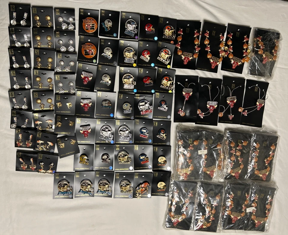 Vintage Peter David Lote Atacado De 92 Brincos Oficiais Licenciados Colar de Alfinetes - Imagem 1 de 4