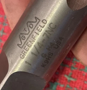 GREENFIELD 1-1/4 - 7 Tap NC HS GH4 PLUG TAP USA 🇺🇸 NOS - Bild 1 von 6