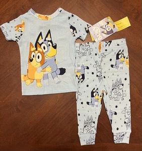 Bluey Toddler 2PC Sleepwear Pajama Set Short Sleeve Snug Fit Size 12M - Picture 1 of 3