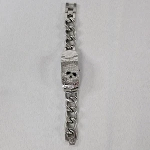 Reloj Marc Ecko Etiqueta de Perro Calavera de Cristal Unisex Cubierta Oculta Necesita Batería LEER⬇ - Imagen 1 de 16
