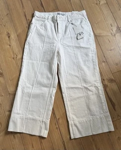 Zara Wide Leg Cropped Jeans Gr. 42 *Neu* - Bild 1 von 6
