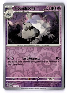 Houndstone - Reverse Holo Rare SV: Paldean Fates 043/091 NM - Picture 1 of 2