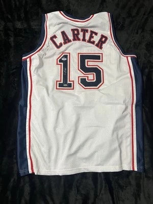 Vince Carter Signed Jersey New Jersey PSA COA - Image 1 of 3