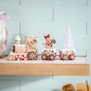 Baking Spirits Bright Table D?cor Resin Gingerbread Train, 11.5"L - Imagen 1 de 3