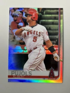 2019 Topps Chrome #27 Albert Pujols Refractor Los Angeles Angels - Picture 1 of 2