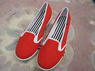 Bnip- "lands End" Orange Canvas Pump Shoes- Size 5 - Free Post To Uk For 1 Month